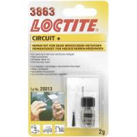 Набор для ремонта нитей обогрева стекла (Loctite 3863 1,4 гр + трафарет)