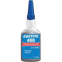 Клей моментального отверждения черный Loctite 480, 50 гр